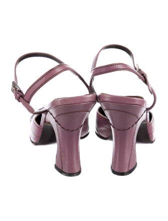 Prada Leather Slingback Pumps