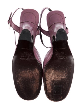 Prada Leather Slingback Pumps