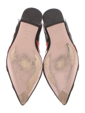 Prada Patent Leather Printed Flats
