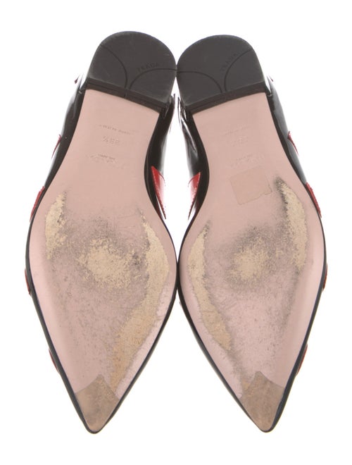 Prada Patent Leather Printed Flats