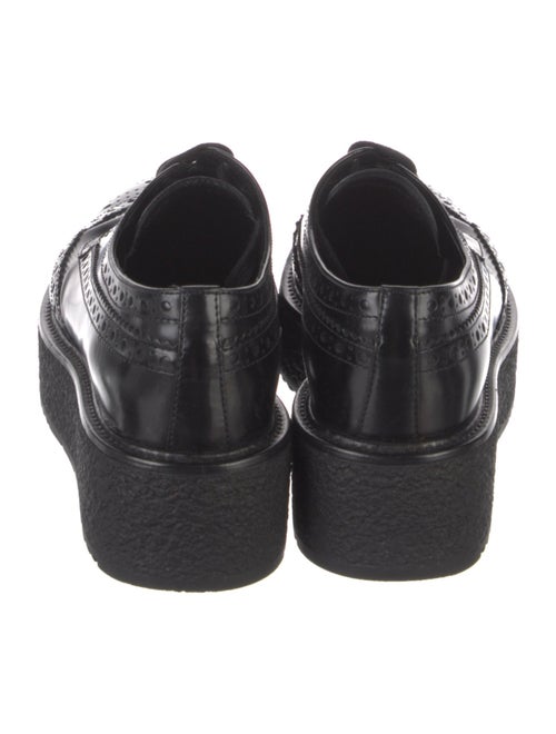 Prada Patent Leather Lasercut Accents Oxfords