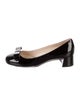 Prada Patent Leather Bow Accents Pumps