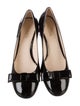 Prada Patent Leather Bow Accents Pumps