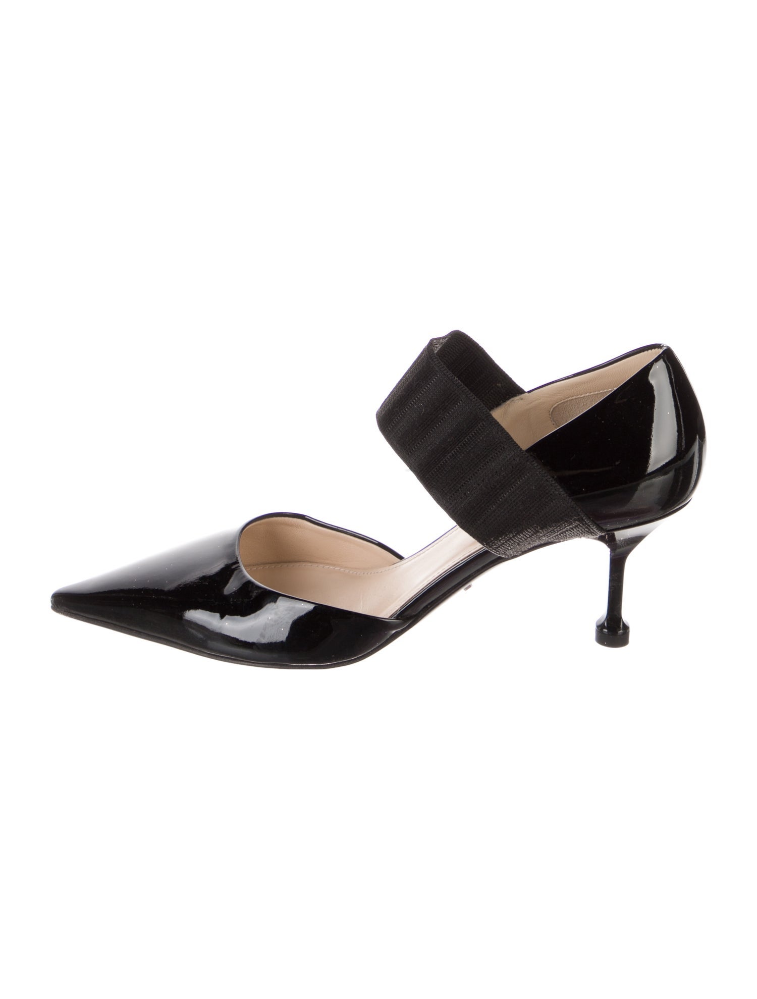Prada Patent Leather D'Orsay Pumps
