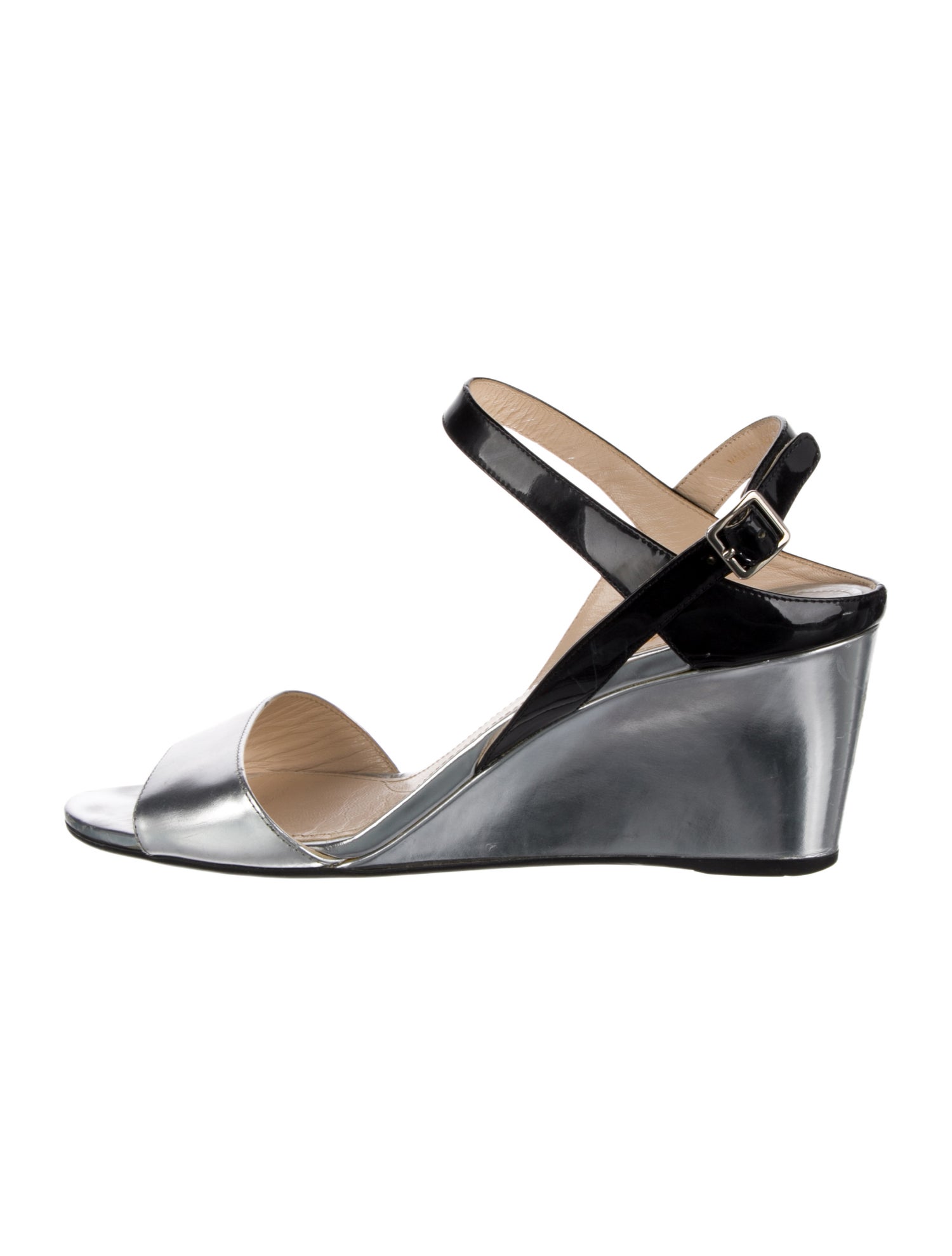 Prada Patent Leather Slingback Sandals