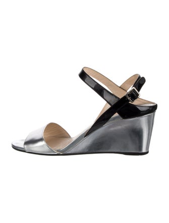 Prada Patent Leather Slingback Sandals