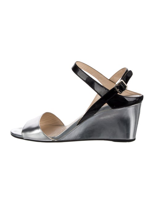 Prada Patent Leather Slingback Sandals