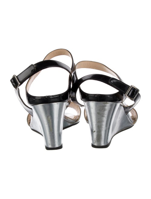 Prada Patent Leather Slingback Sandals