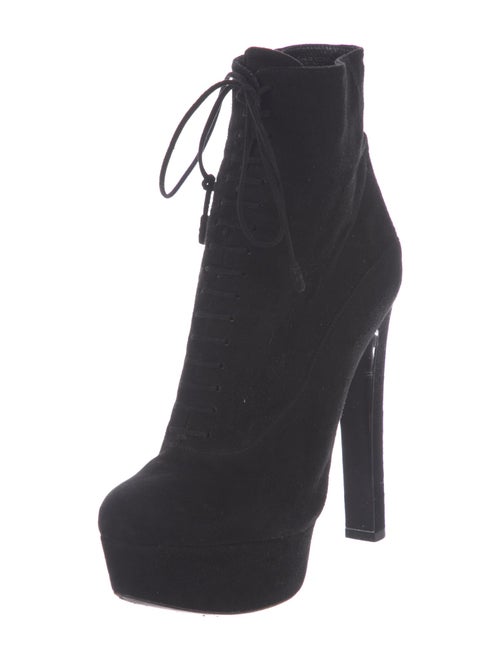 Prada Suede Lace-Up Boots