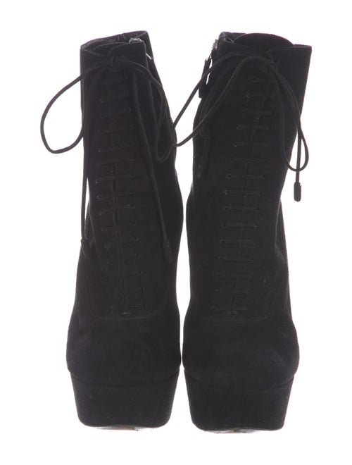 Prada Suede Lace-Up Boots