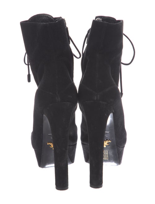 Prada Suede Lace-Up Boots