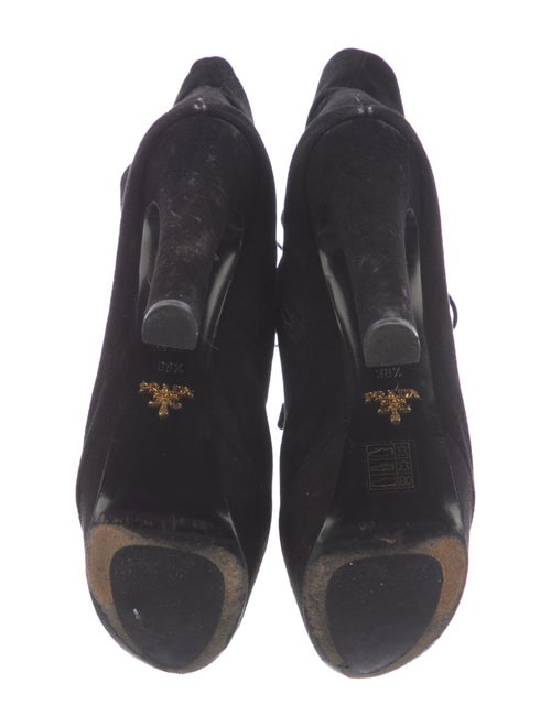 Prada Suede Lace-Up Boots