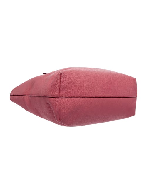 Prada Enameled Metal Triangle Top Handle Bag