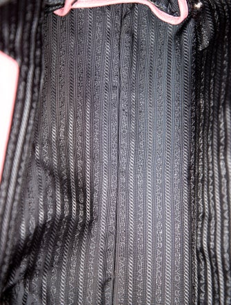 Prada Enameled Metal Triangle Top Handle Bag