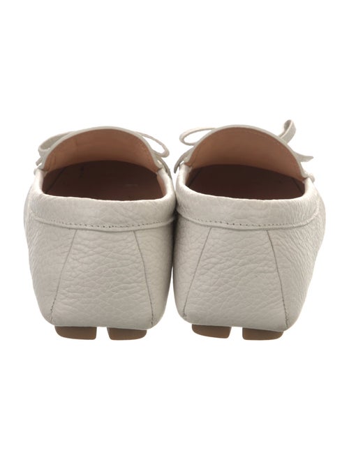 Prada Leather Bow Accents Loafers