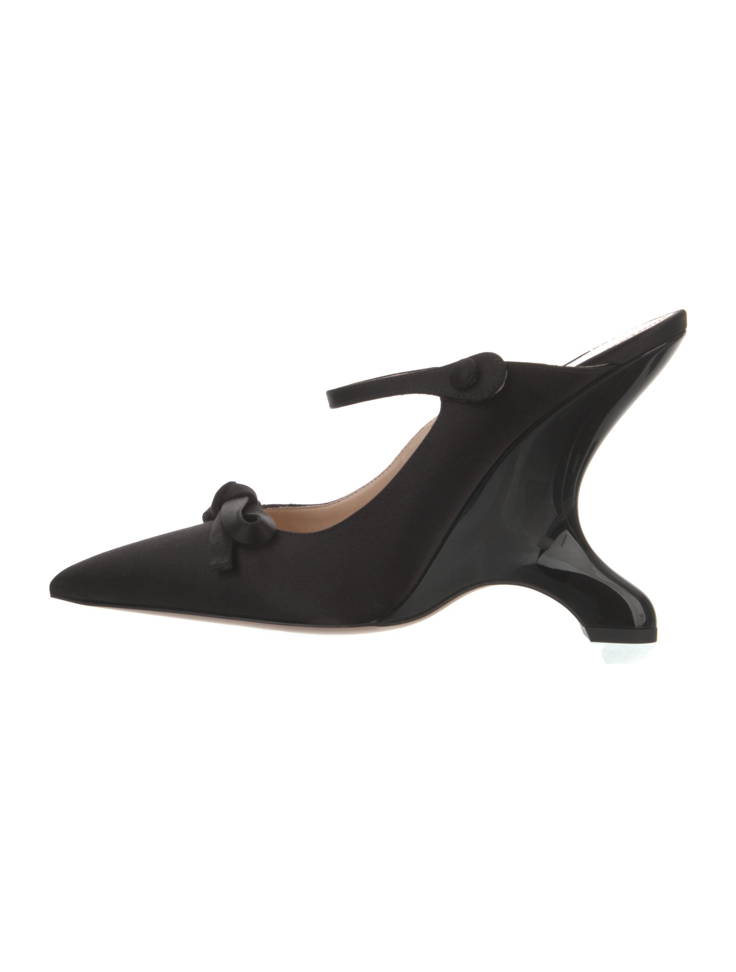 Prada Satin Slingback Pumps