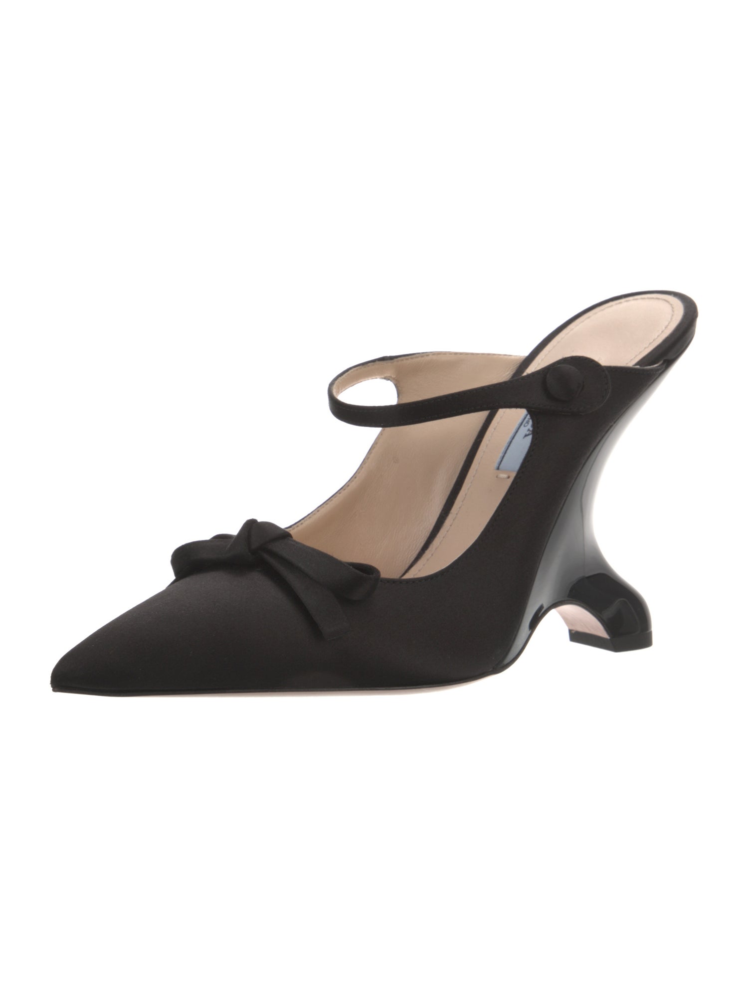 Prada Satin Slingback Pumps
