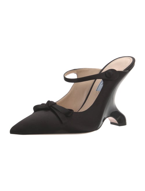 Prada Satin Slingback Pumps