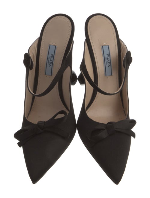 Prada Satin Slingback Pumps
