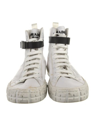Prada Nylon Colorblock Pattern Sneakers