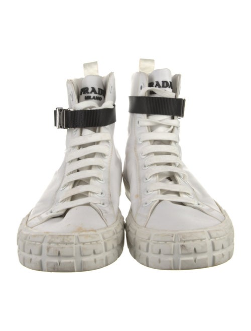 Prada Nylon Colorblock Pattern Sneakers
