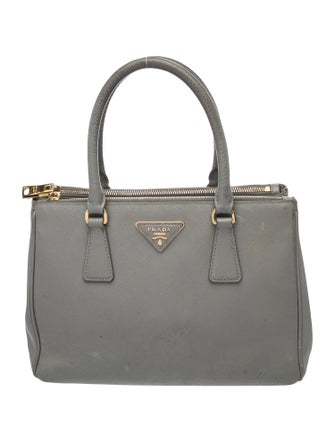 Prada Saffiano Lux Leather Galleria Double Zip Small