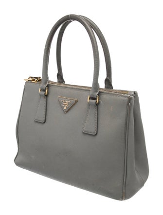 Prada Saffiano Lux Leather Galleria Double Zip Small