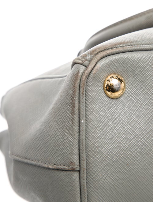 Prada Saffiano Lux Leather Galleria Double Zip Small