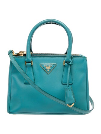 Prada Saffiano Leather Galleria Double Zip Small