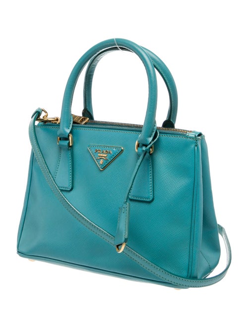 Prada Saffiano Leather Galleria Double Zip Small