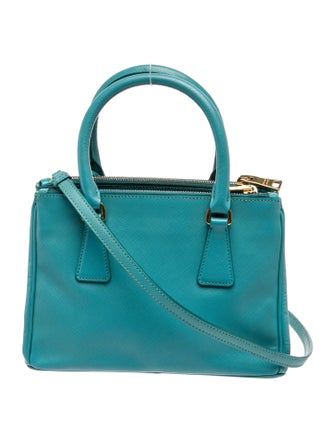 Prada Saffiano Leather Galleria Double Zip Small