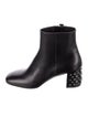 Prada Leather Studded Accents Boots