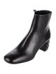 Prada Leather Studded Accents Boots