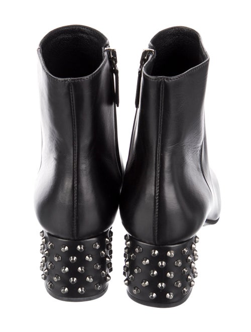 Prada Leather Studded Accents Boots