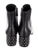 Prada Leather Studded Accents Boots