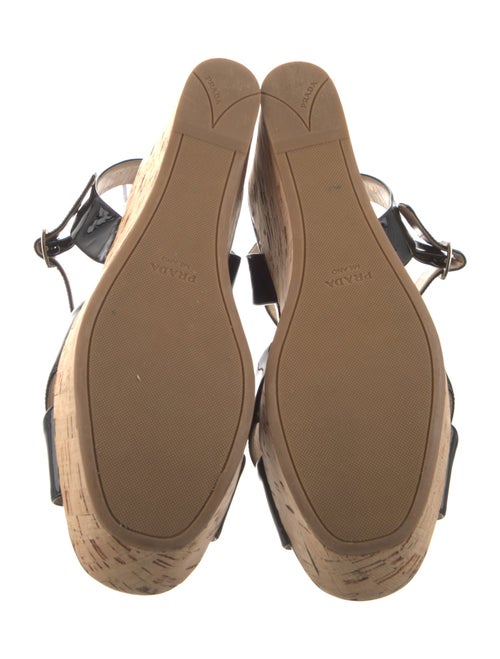 Prada Patent Leather Slingback Sandals