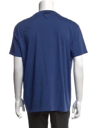 Prada 2018 Enameled Metal Triangle T-Shirt