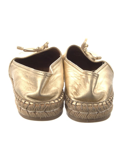 Prada Leather Bow Accents Espadrilles