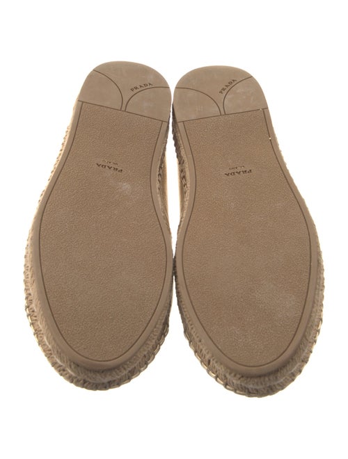 Prada Leather Bow Accents Espadrilles