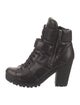 Prada Leather Combat Boots