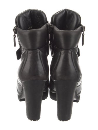 Prada Leather Combat Boots
