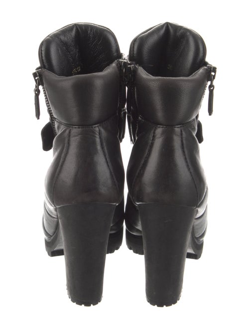 Prada Leather Combat Boots