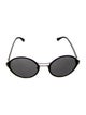 Prada Round Mirrored Sunglasses