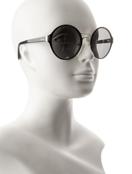 Prada Round Mirrored Sunglasses