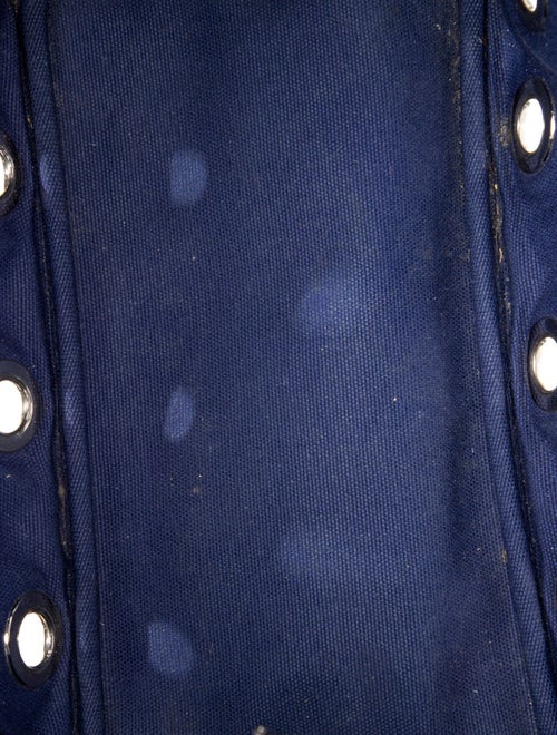 Prada Enameled Metal Triangle Grommet Canapa