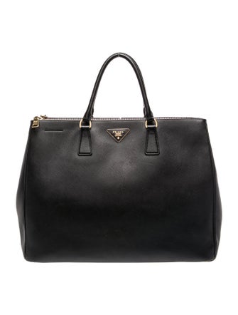 Prada Saffiano Lux Leather Galleria Double Zip XL