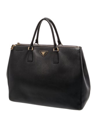 Prada Saffiano Lux Leather Galleria Double Zip XL