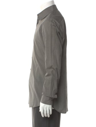 Prada Striped Long Sleeve Dress Shirt