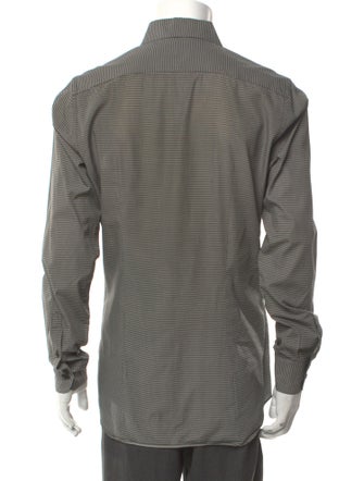 Prada Striped Long Sleeve Dress Shirt
