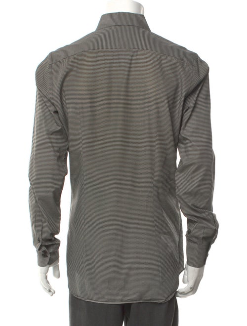 Prada Striped Long Sleeve Dress Shirt